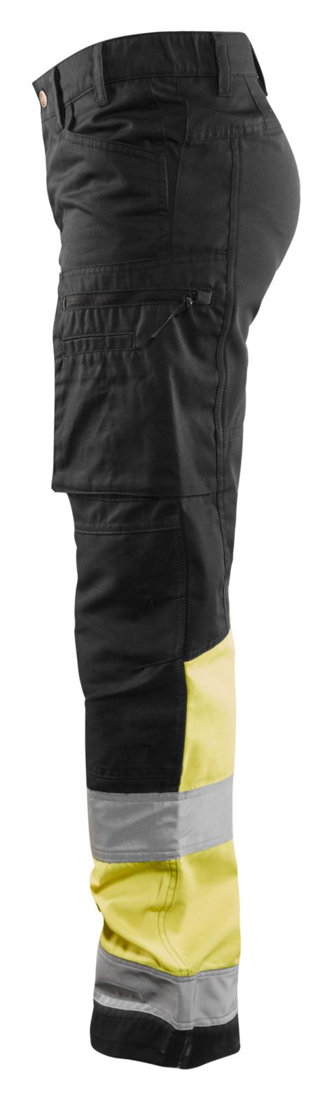 Blaklader Broeken 71611811 HiVis zwart-geel(9933)