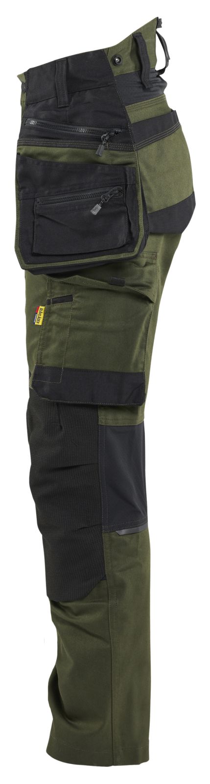 Blaklader Dames Striker Werkbroek 71701149 dames 4-weg stretch donker herfstgroen-zwart(4298)