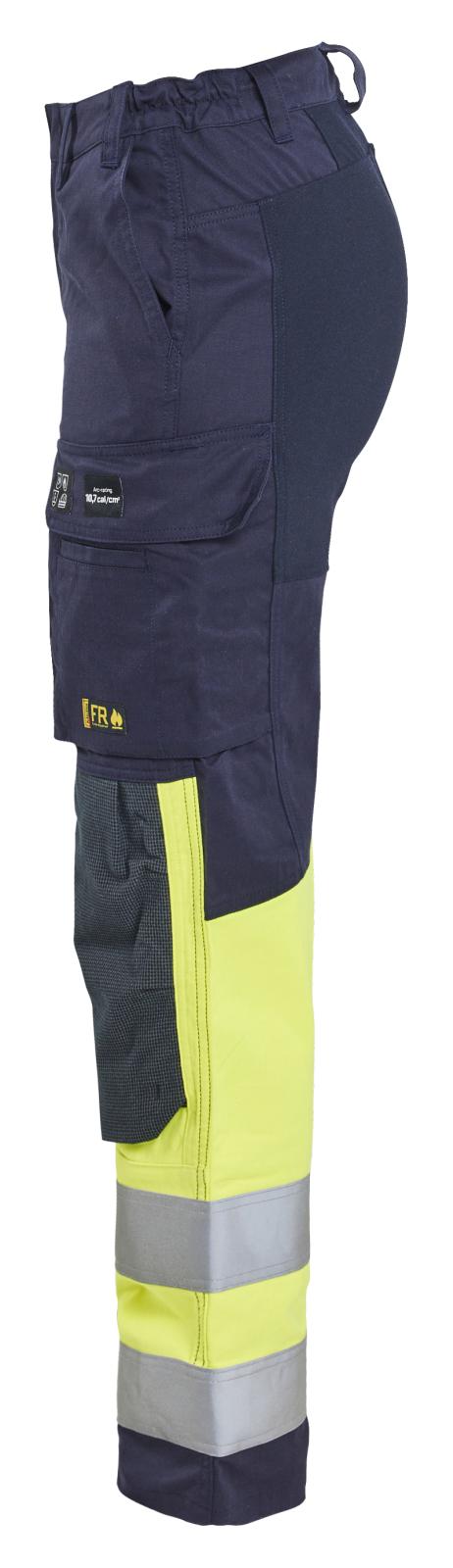 Blaklader Werkbroeken 71871512 marineblauw-fluo geel(8933)