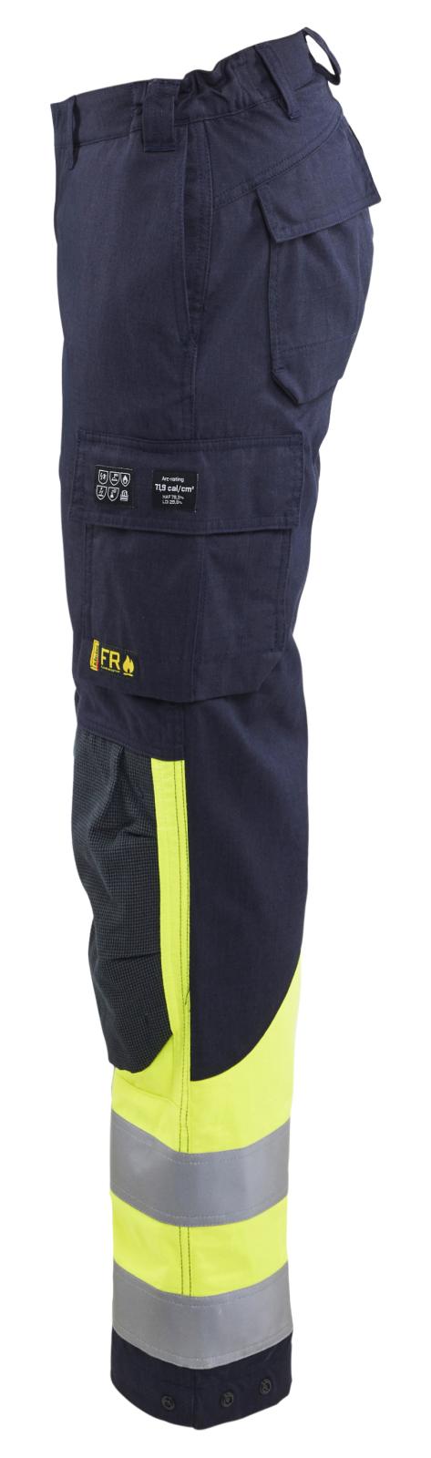 Blaklader Broeken 71881512 Multinorm marineblauw-fluo geel(8933)