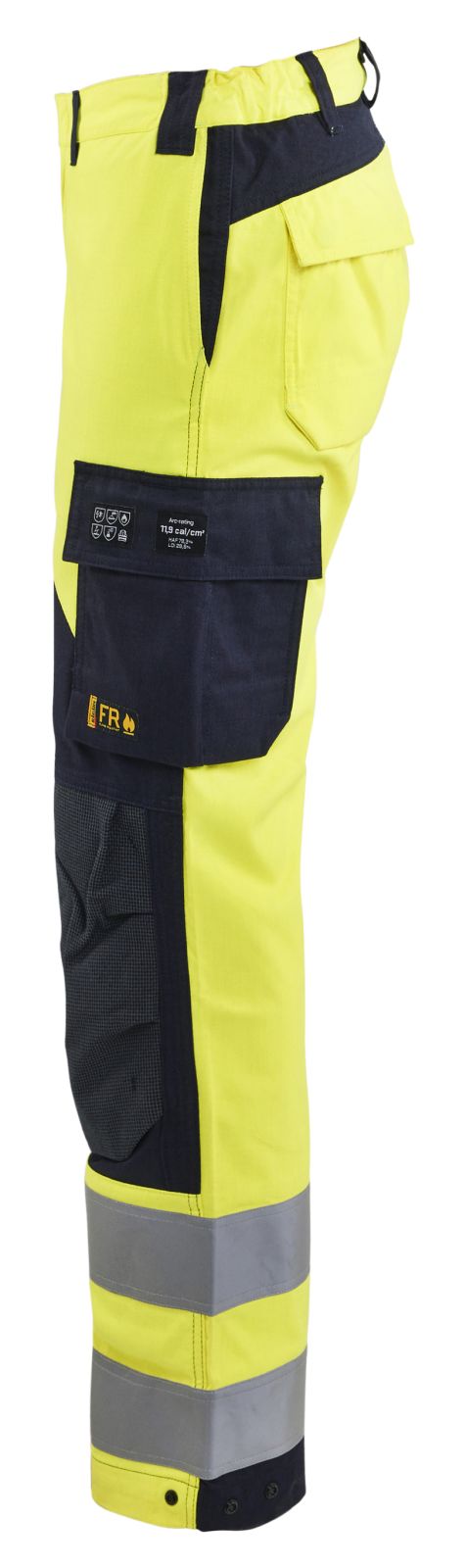 Blaklader Broeken 71891512 Multinorm fluo geel-marineblauw(3389)