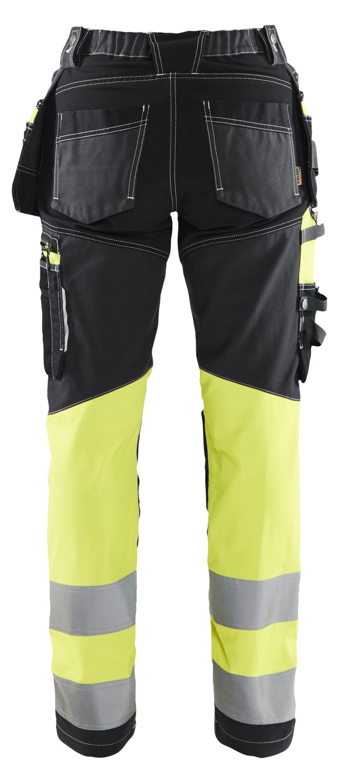 Blaklader High Vis Werkbroeken 71961370 dames HiVis stretch zwart-fluo geel(9933)