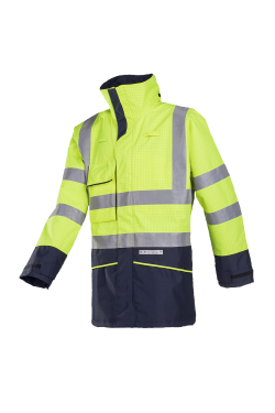 Sioen Jassen Hedland fluo geel-marineblauw