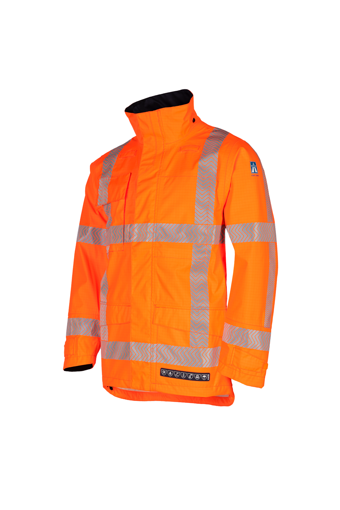 Sioen rws arc parka Beltrum multinorm fluo oranje