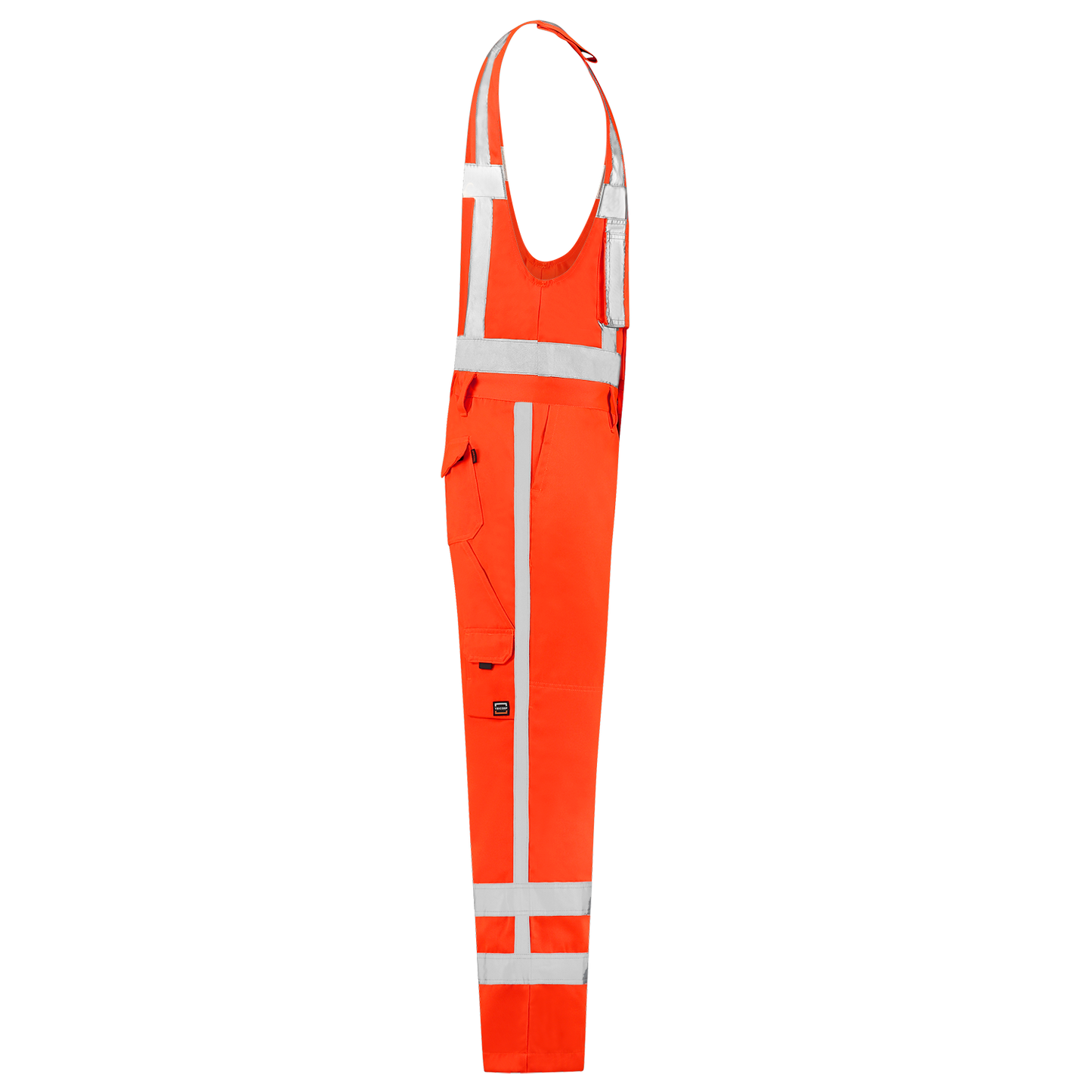 Tricorp Safety Bodybroeken 753001-THR3001 Kniezakken Polyester- katoen fluo-oranje(fluororange)