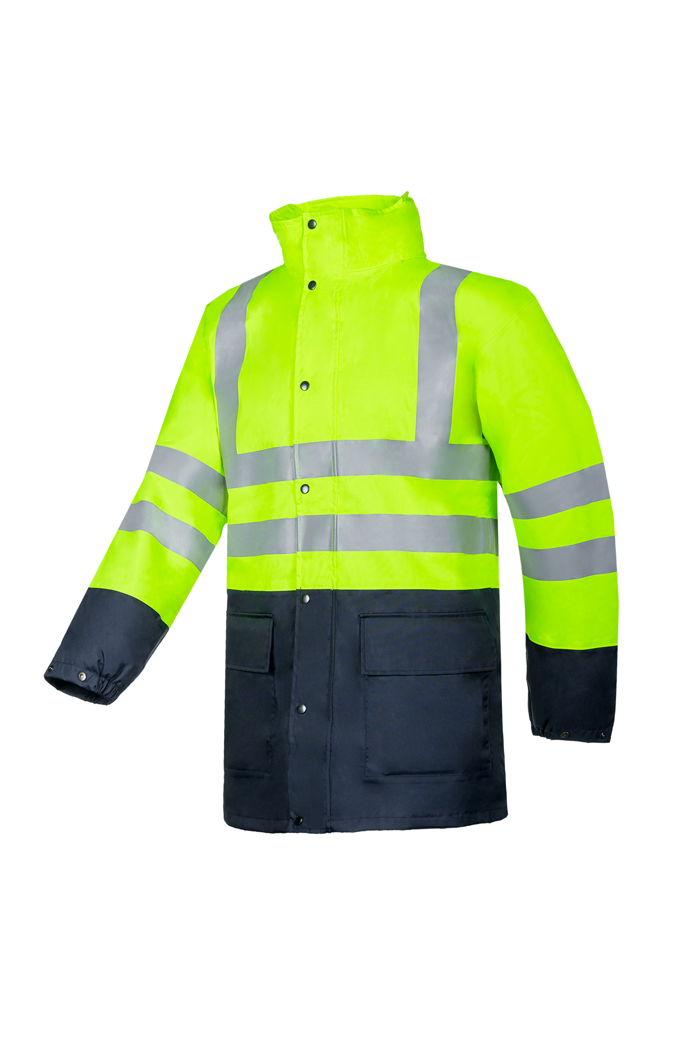 Sioen Jassen Belvill fluo geel-marineblauw