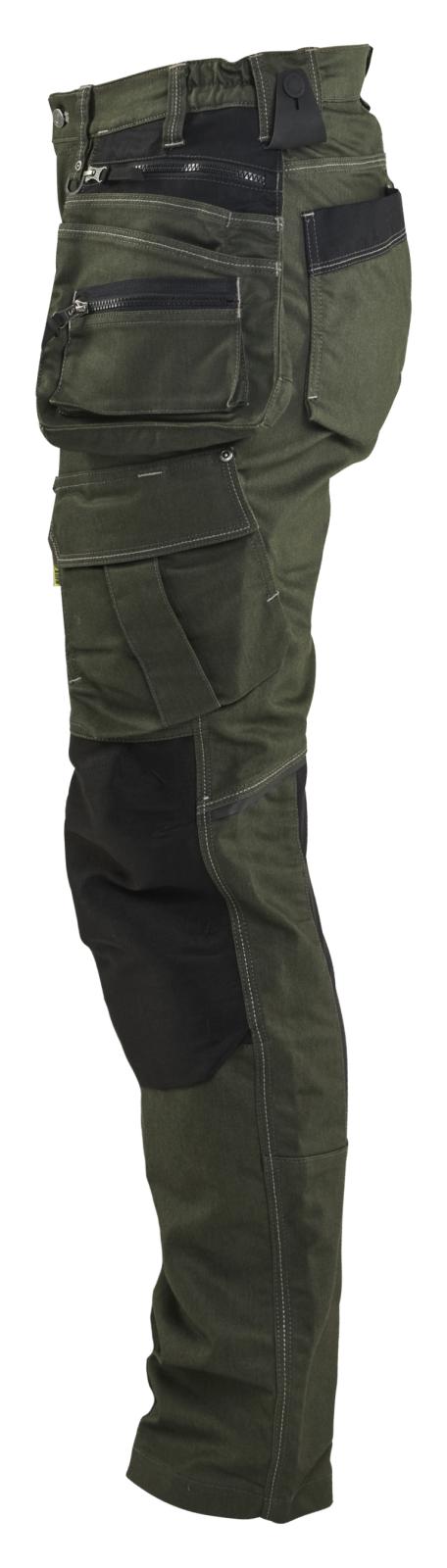 Blaklader Dames X1900 Werkbroek 79901141 denim stretch donker herfstgroen-zwart(4298)
