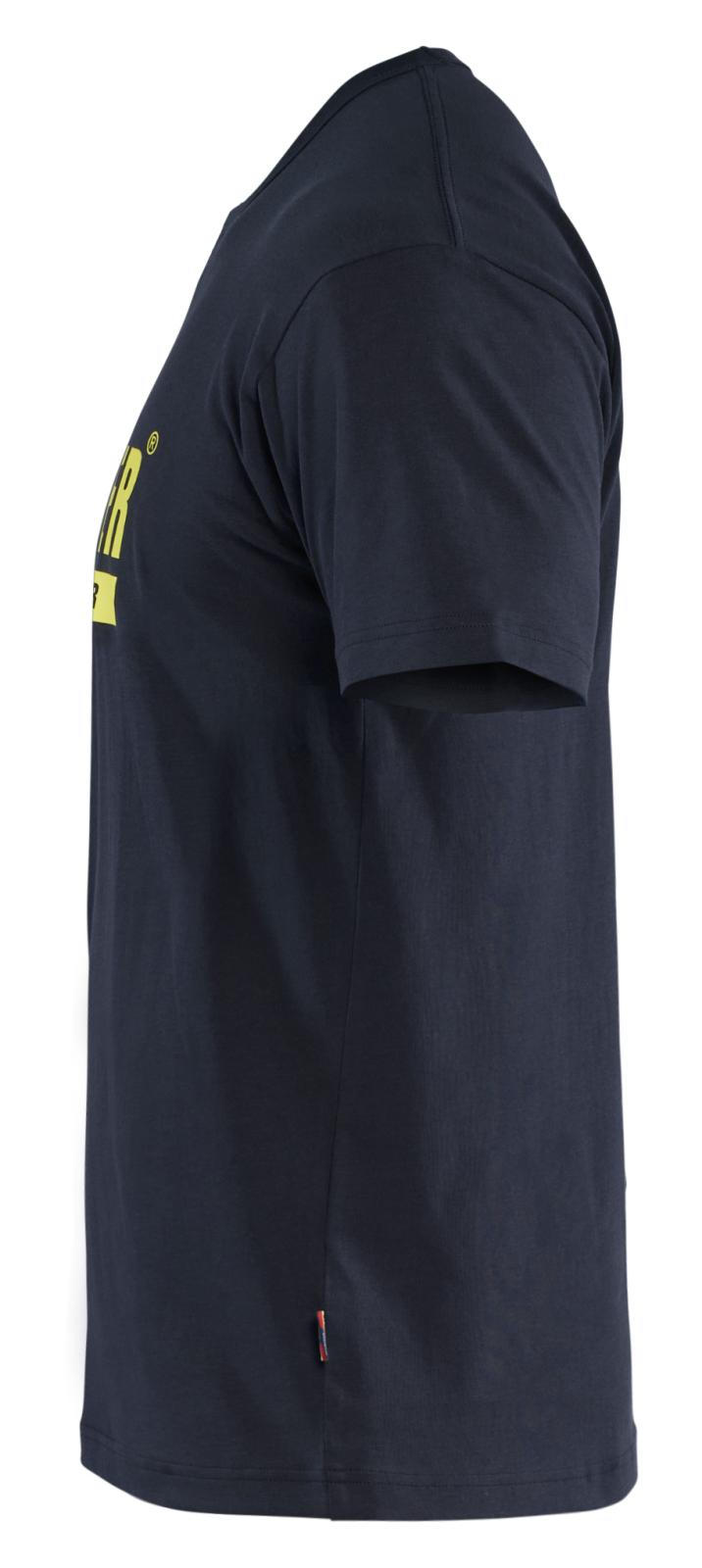 Blaklader Profiel T-shirt 92151042 Blaklader logo donker marineblauw-fluo geel(8633)