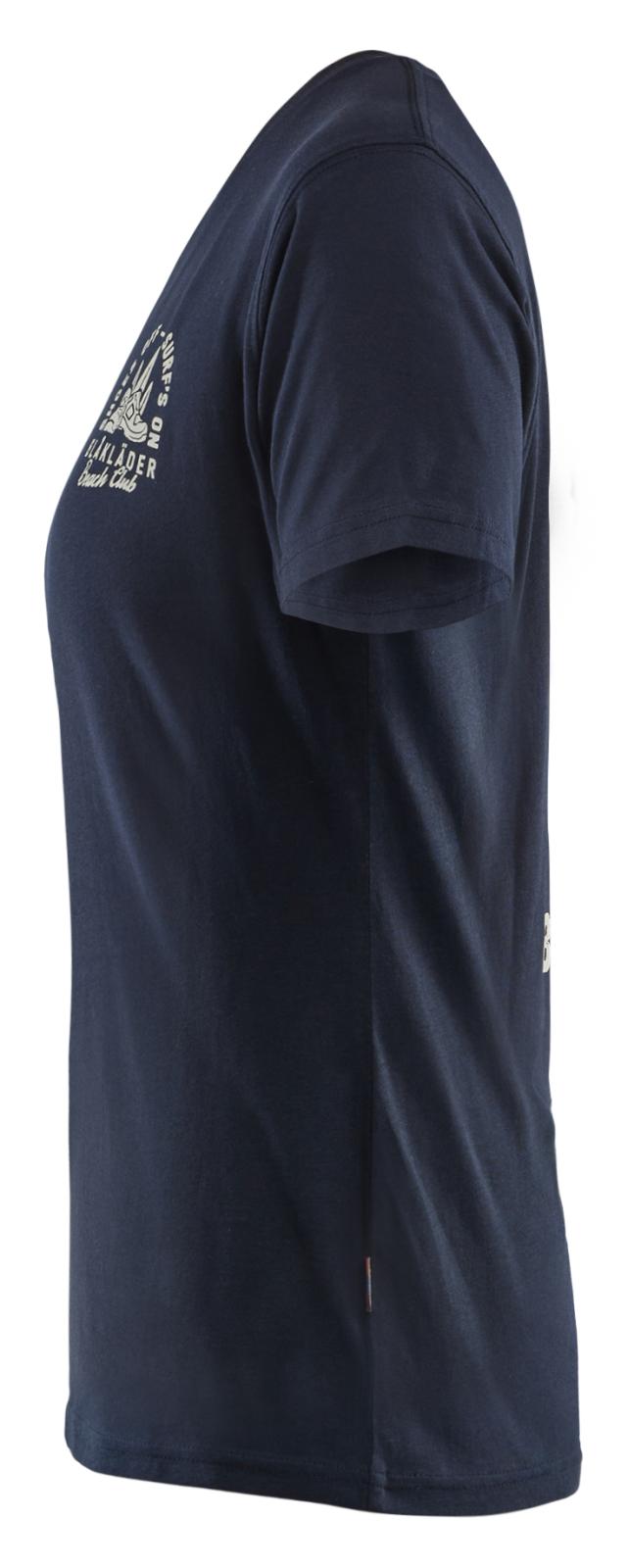 Blaklader Limited Edition Blåkläder Beach Club Dames T-shirt 94171042 donker marineblauw(8600)