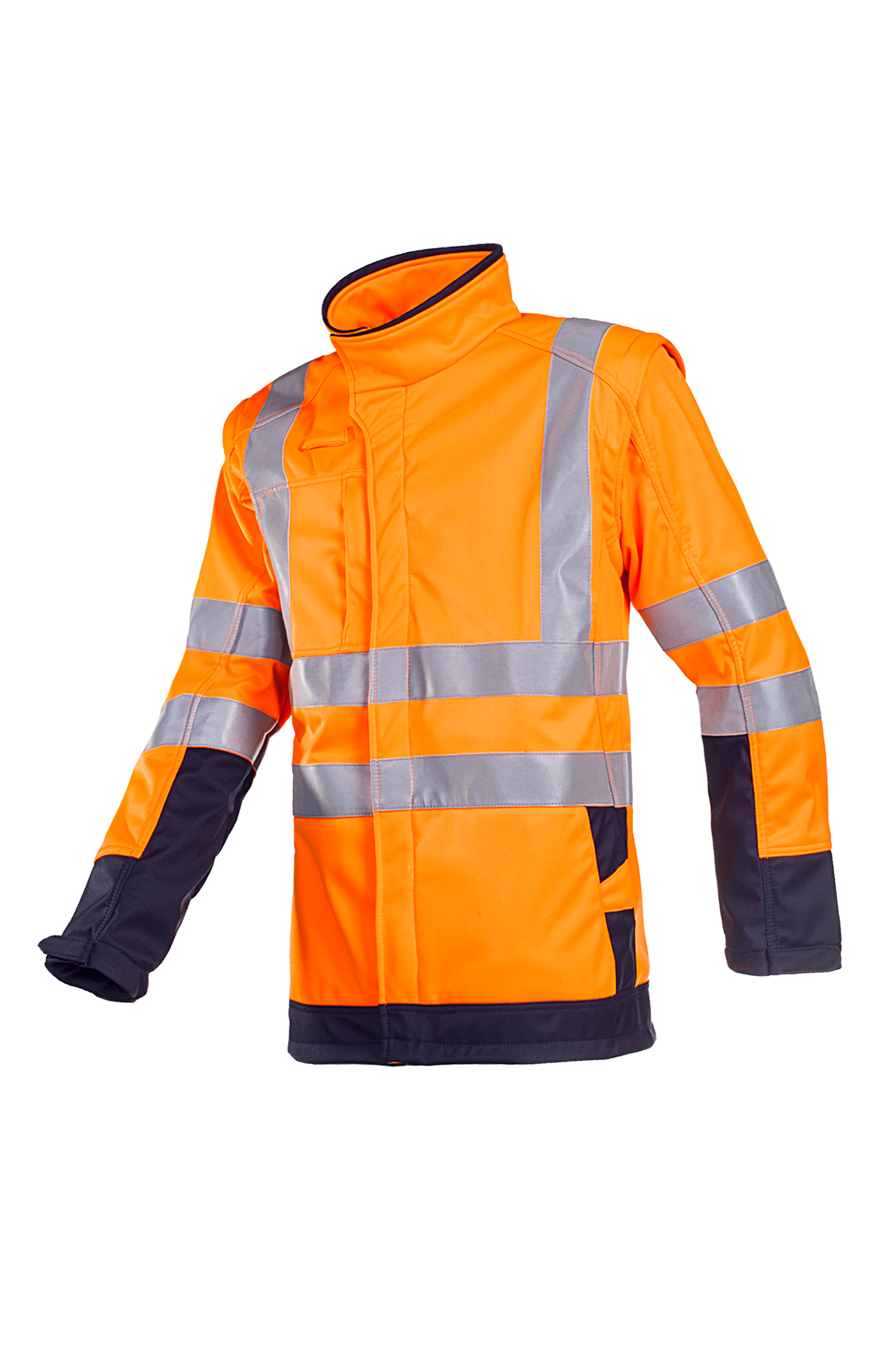 Sioen Jassen Heatherton fluo oranje-marineblauw