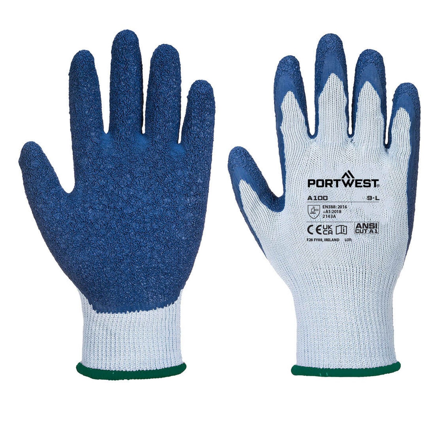 Portwest Handschoenen A100 grijs-blauw(G4)