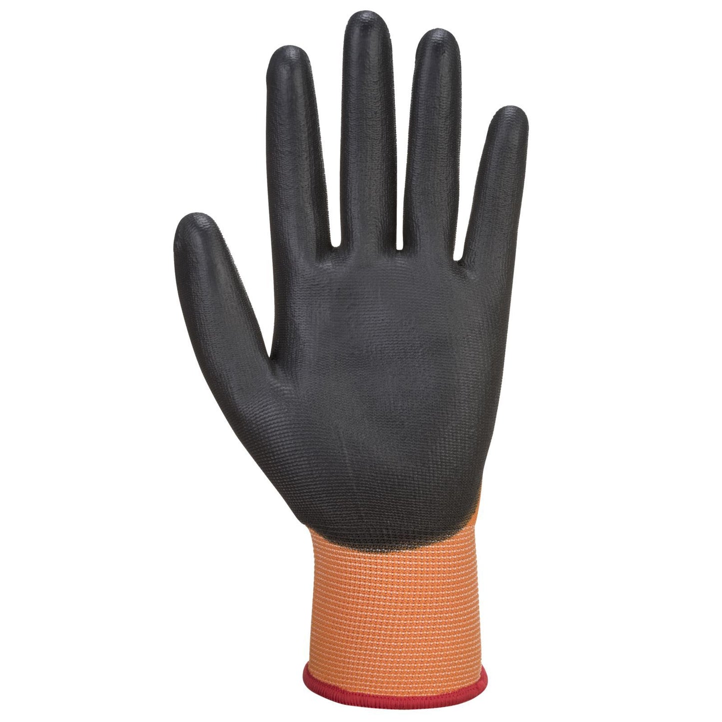 Portwest Algemeen Gebruik Handbescherming Handschoen A120 PU Palm oranje-zwart(O8)