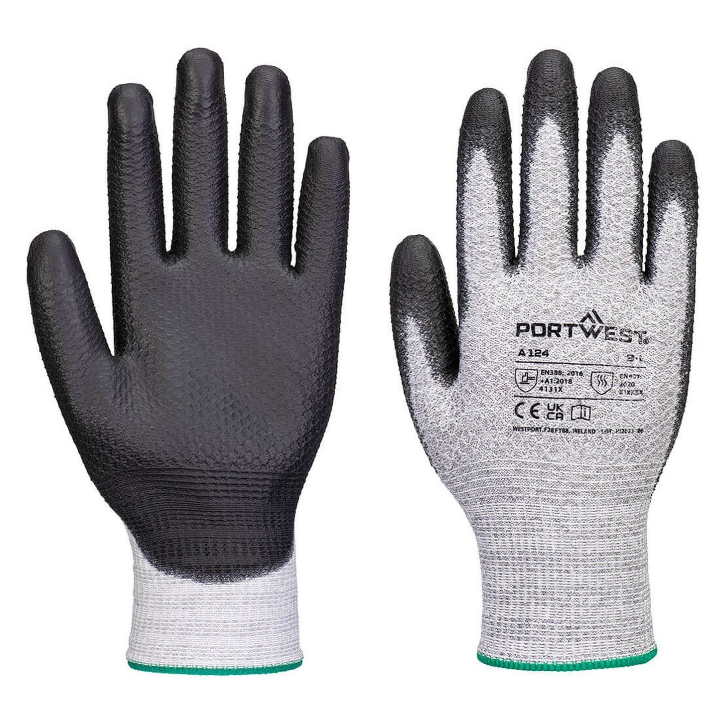 Portwest handschoenen A124 hitte grijs-zwart(G8)