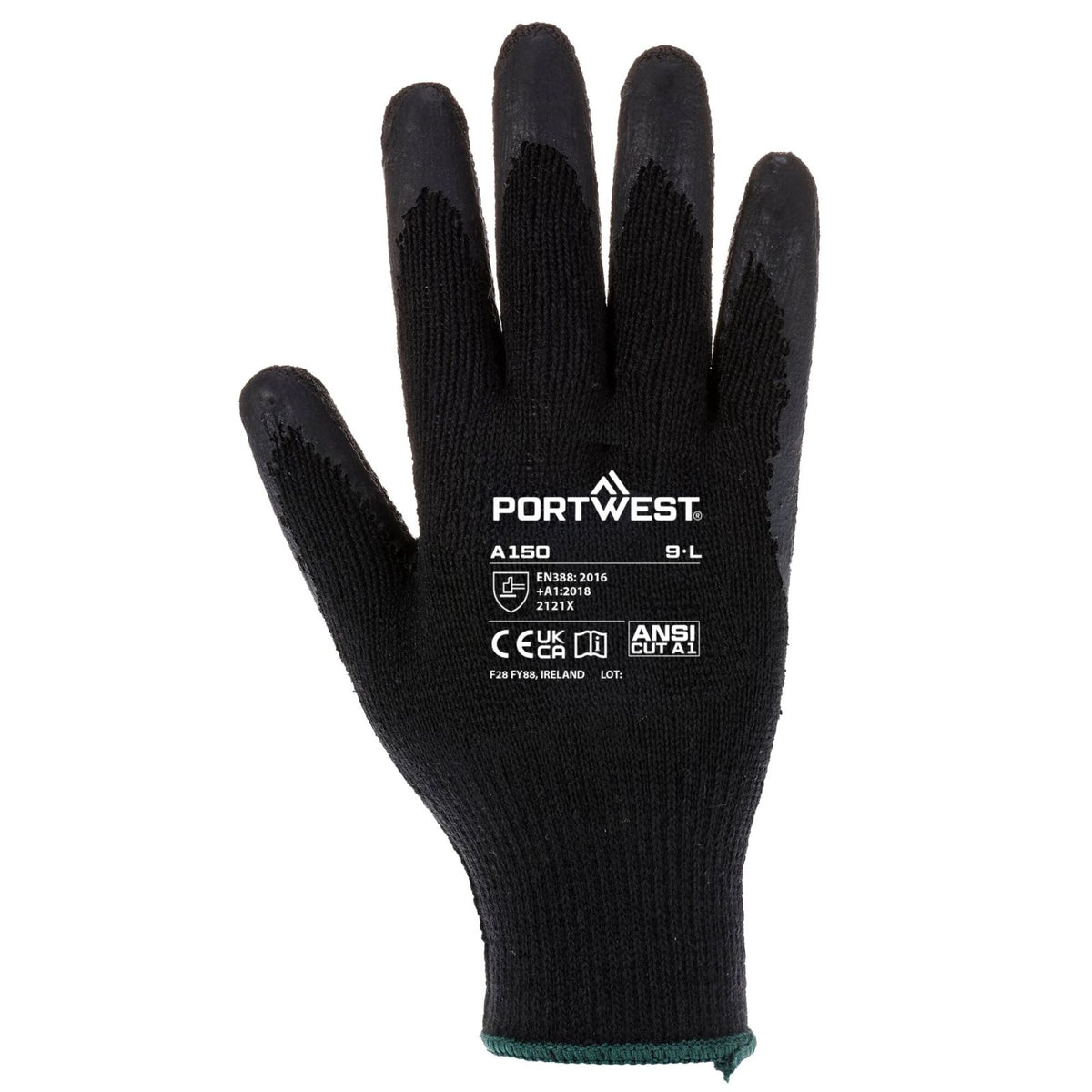 Portwest Handschoenen A150 zwart(K8)