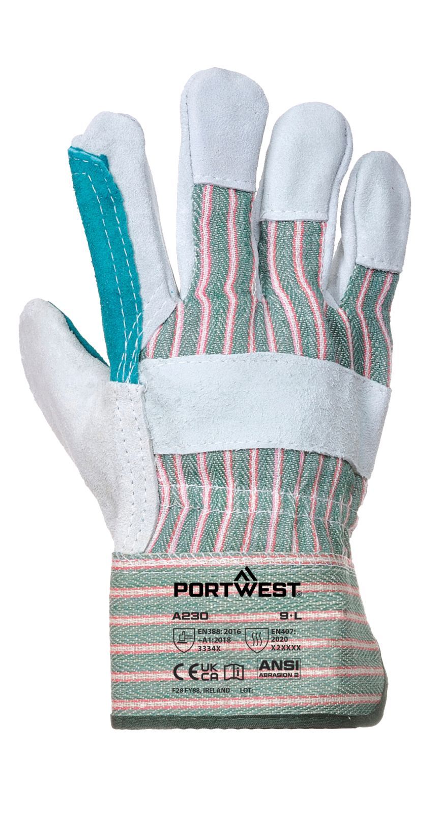 Portwest Handschoenen A230 grijs-groen(GR)