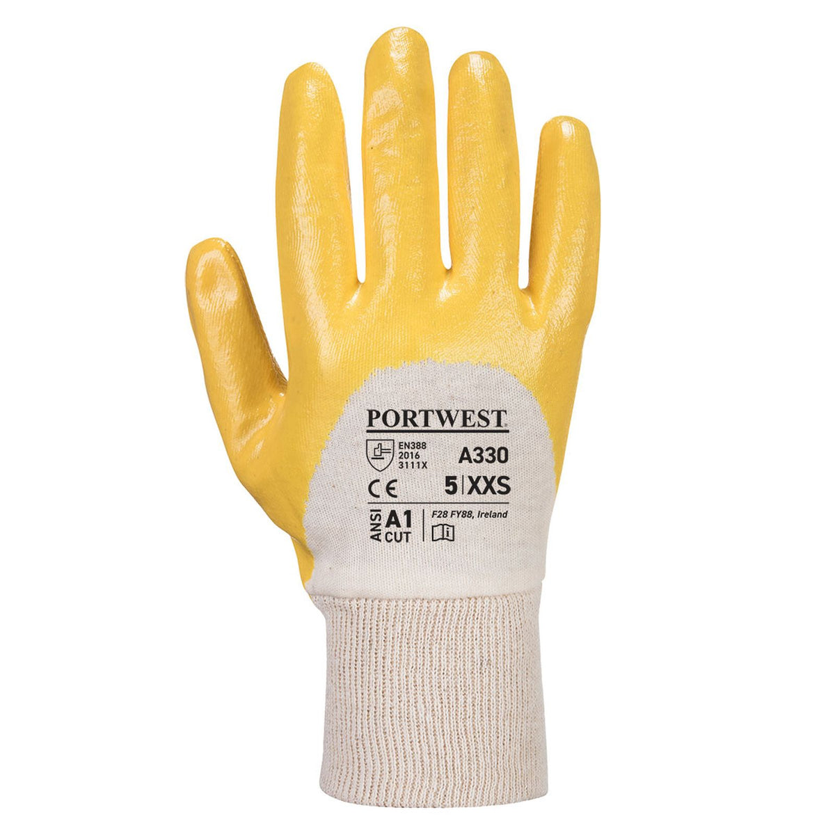 Portwest Handschoenen A330 geel(YE)