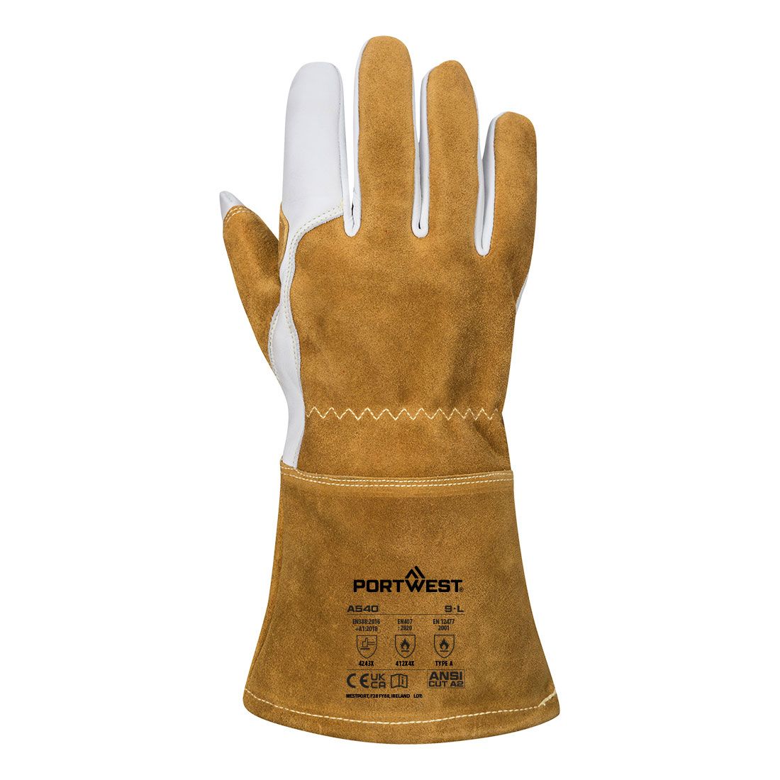 Portwest Handschoenen A540 Vlamvertragend bruin(BR)