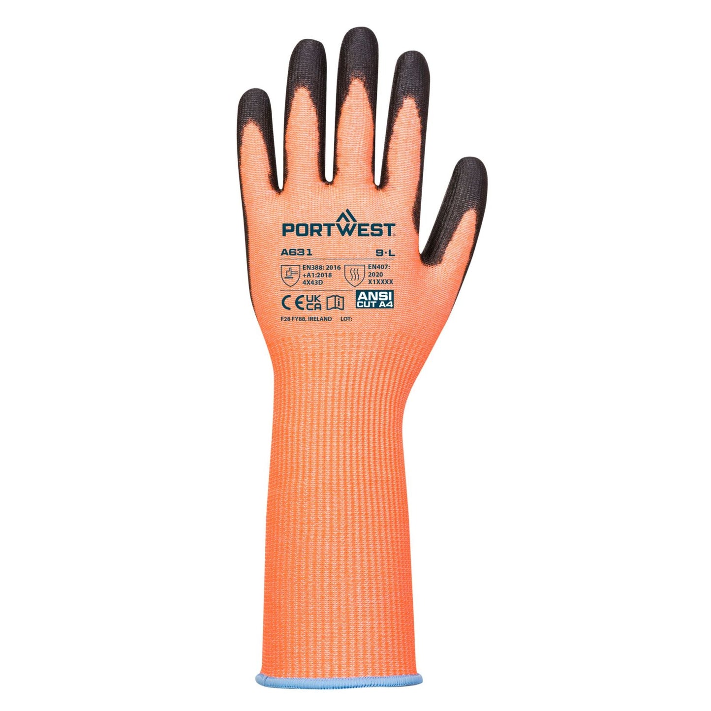 Portwest Handschoenen A631 oranje-zwart(O8)