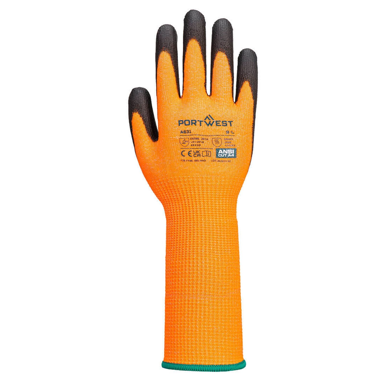 Portwest Handschoenen A631 oranje-zwart(O8)