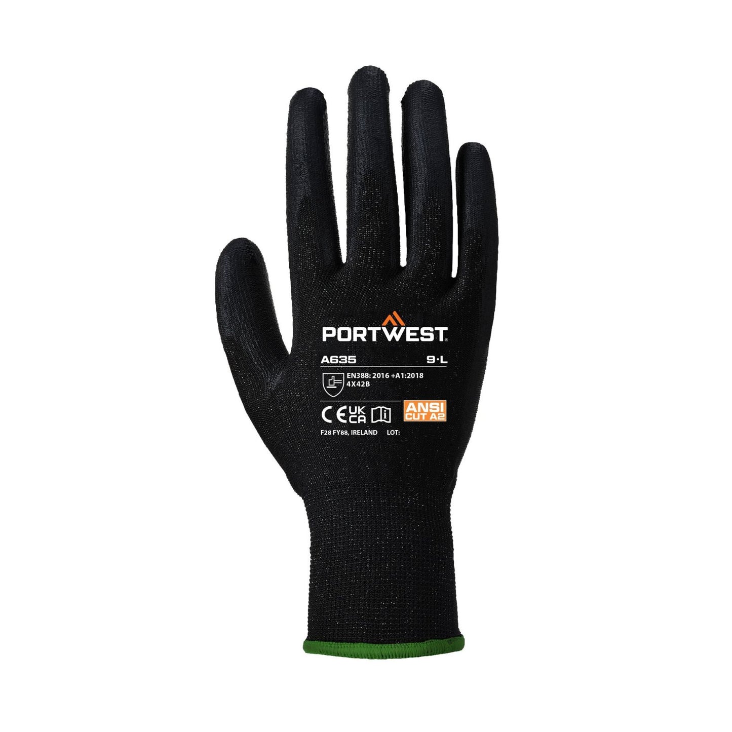 Portwest Handschoenen A635 zwart(K8)