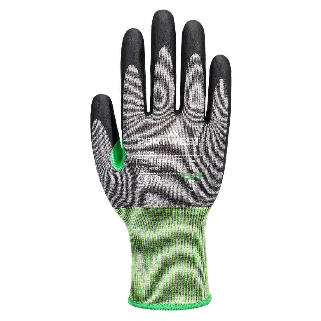 Portwest Handbescherming CS Handschoenen A636 CS cut C18 nitrile contacthitte grijs-zwart(G8)