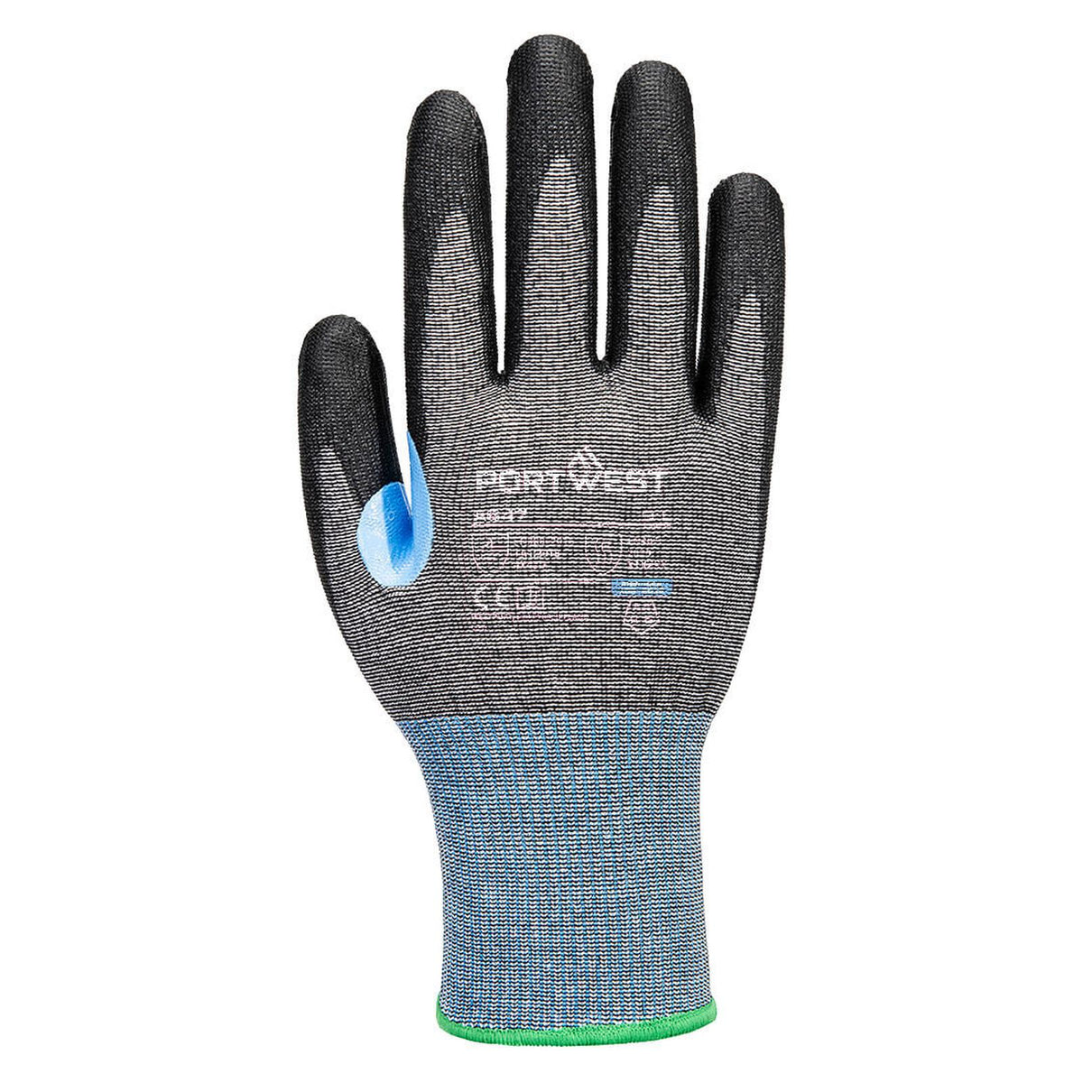 Portwest Handbescherming CS Handschoenen A647 CS cut D15 PU grijs-zwart(G8)