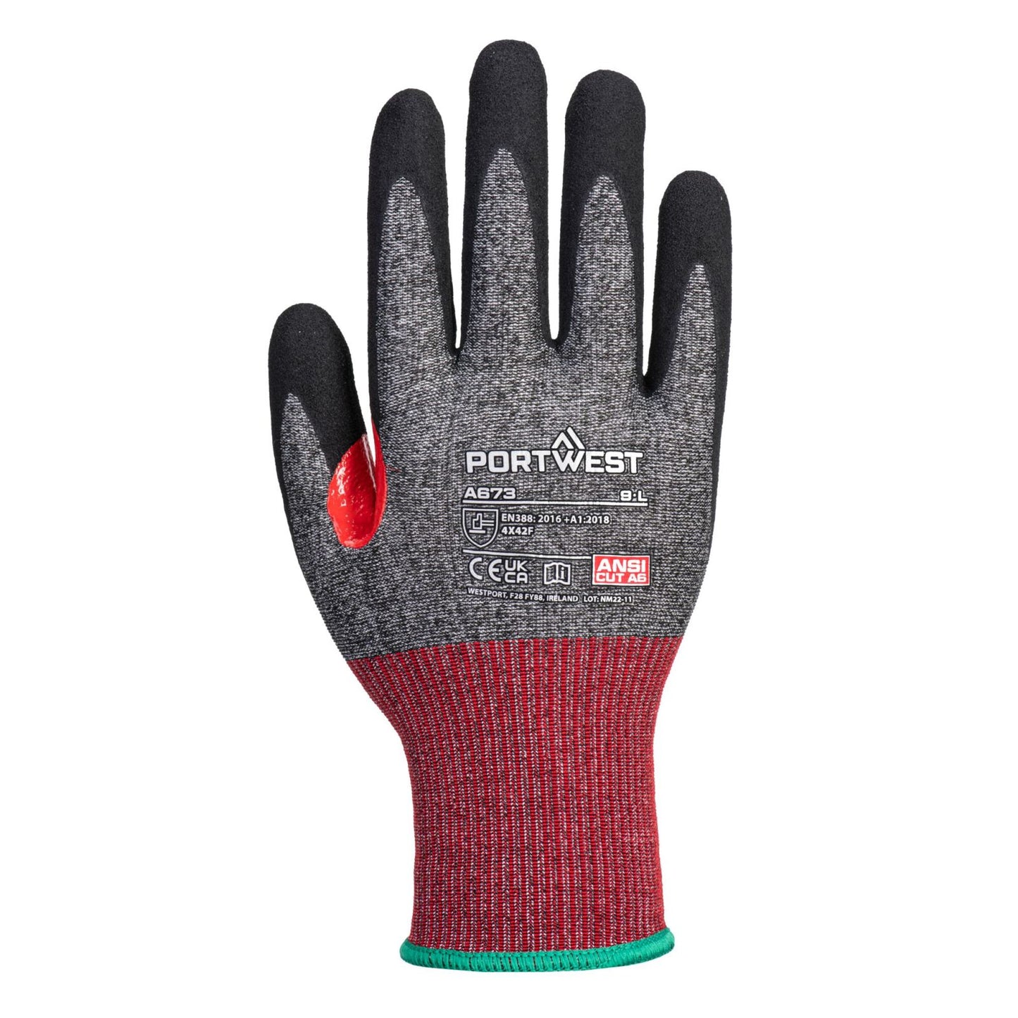 Portwest Handschoenen A673 zwart(K8)