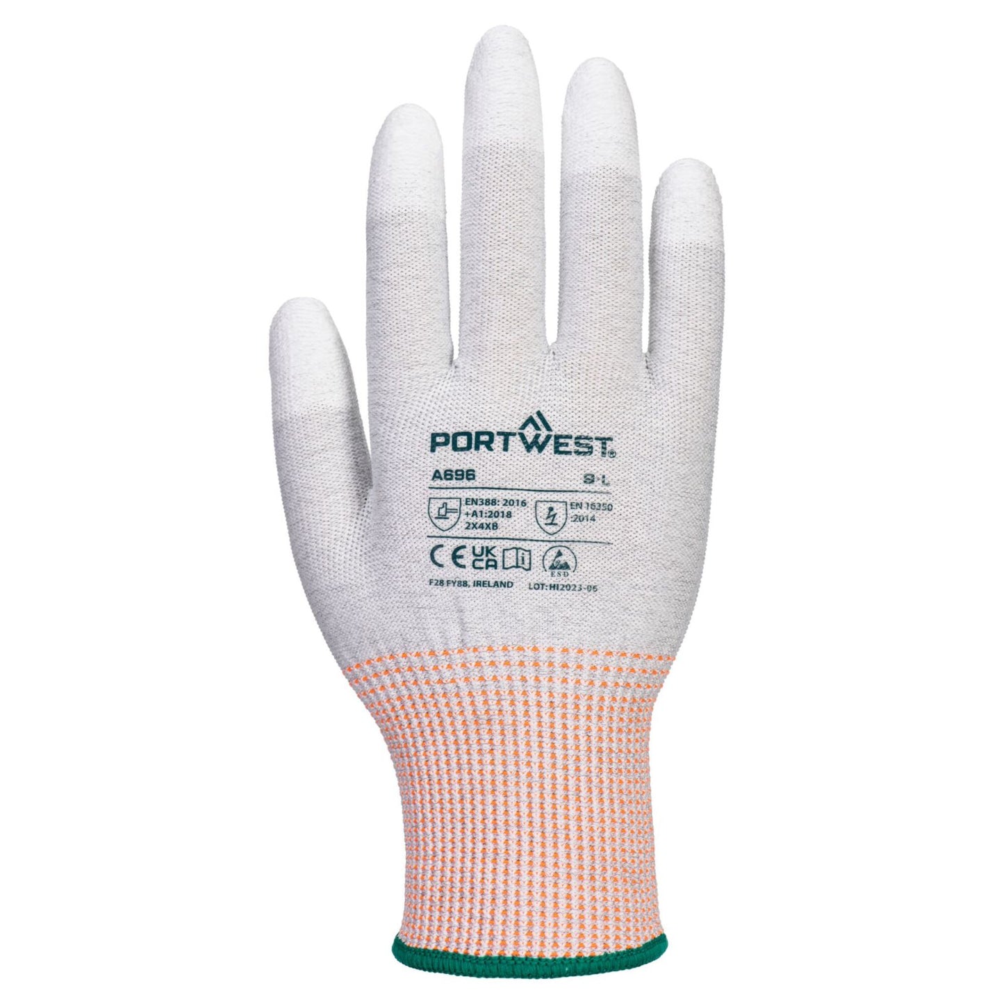 Portwest handschoenen A696 grijs-wit(G6)