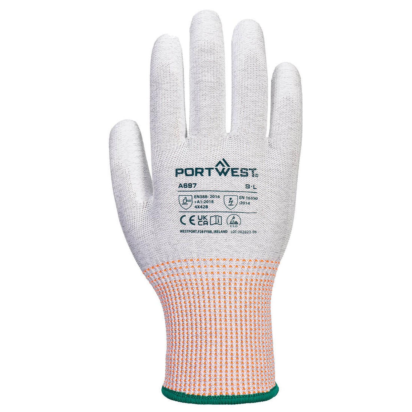 Portwest handschoenen A697 grijs-wit(G6)