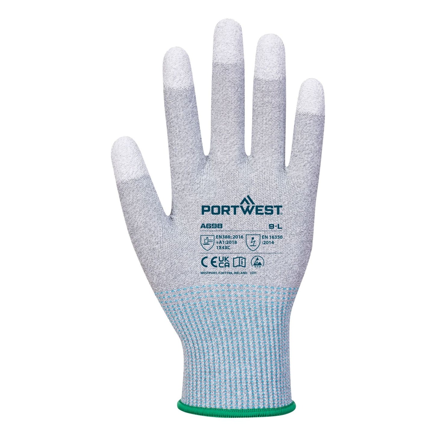 Portwest handschoenen A698 grijs-wit(G6)
