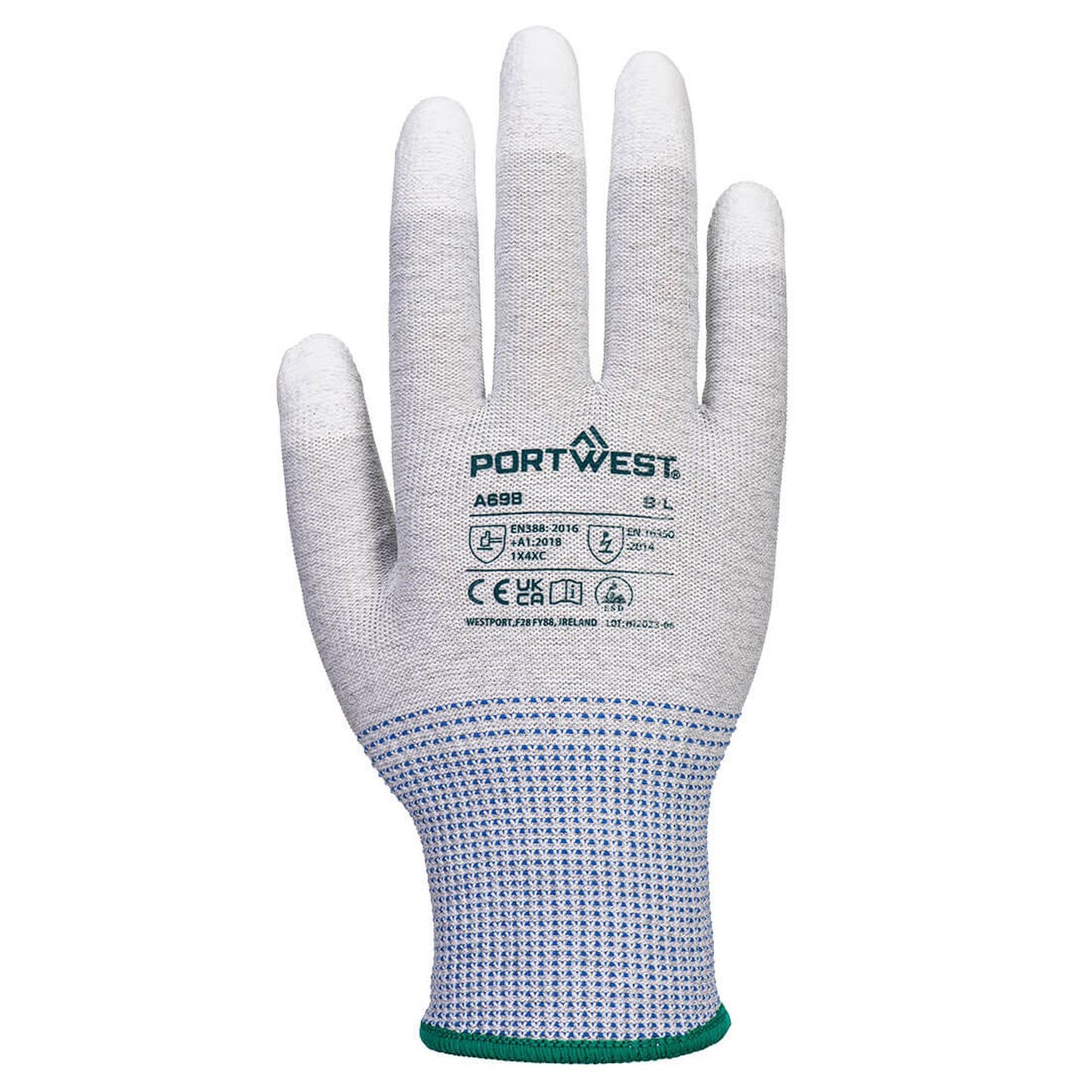 Portwest handschoenen A698 grijs-wit(G6)