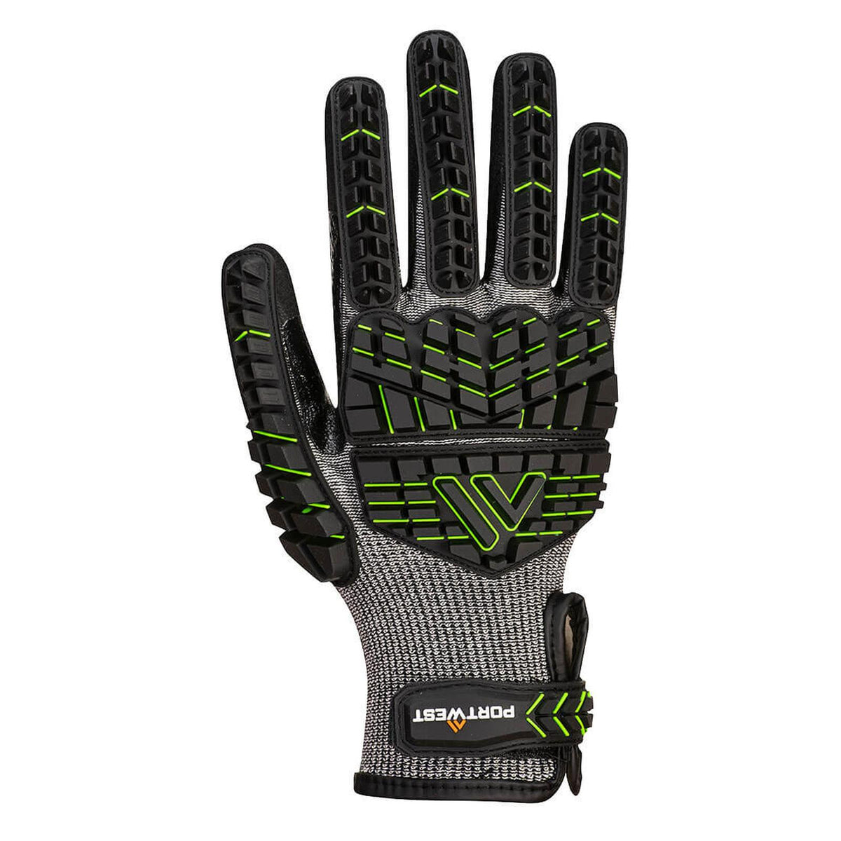 Portwest Handschoenen A755 zwart-groen(K3)