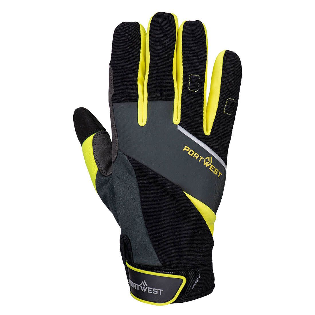 Portwest DX4 Handschoen A774 LR Snijbestendig Niveau B zwart-geel(K2)