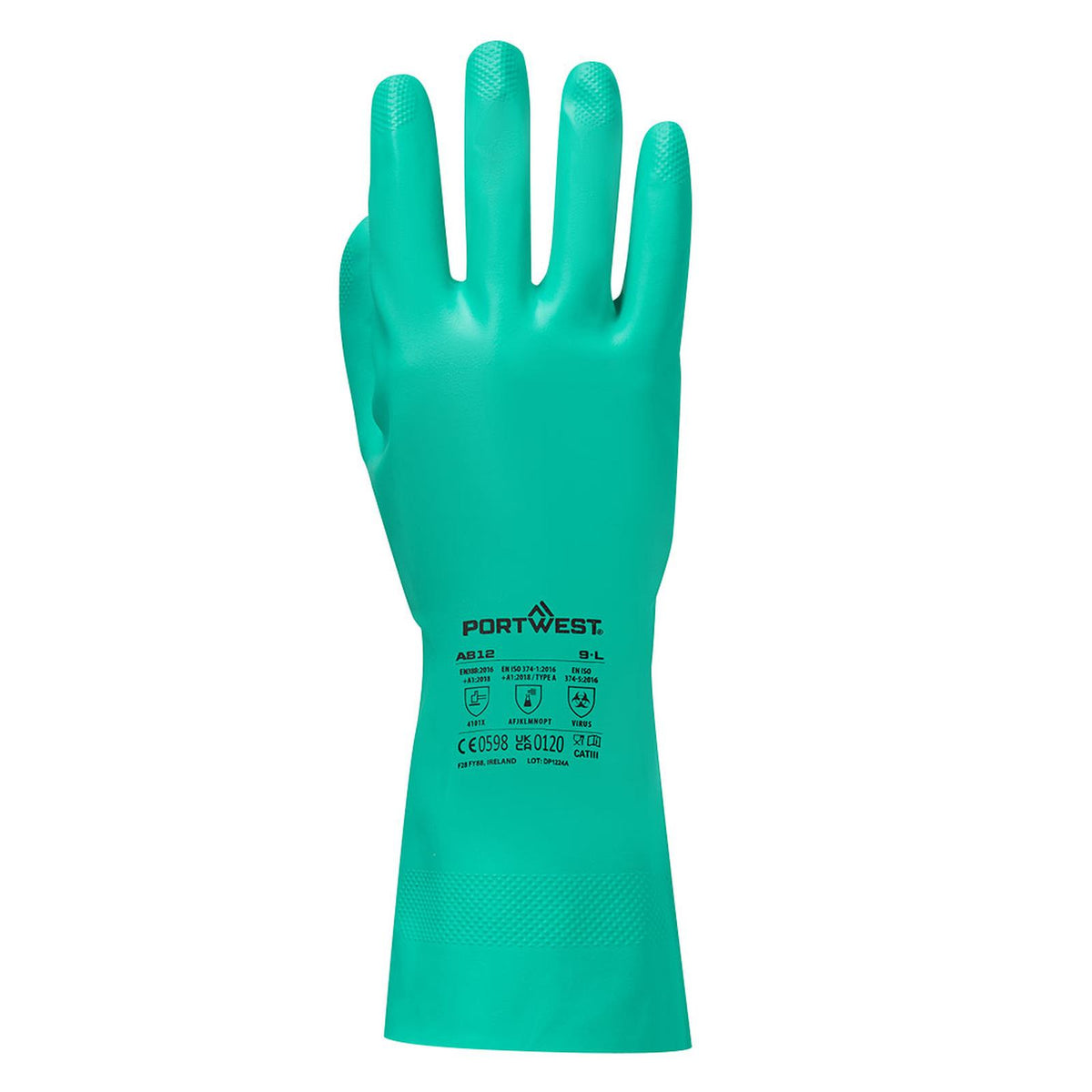 Portwest Handschoenen A812 Chemisch bestendig groen(GN)