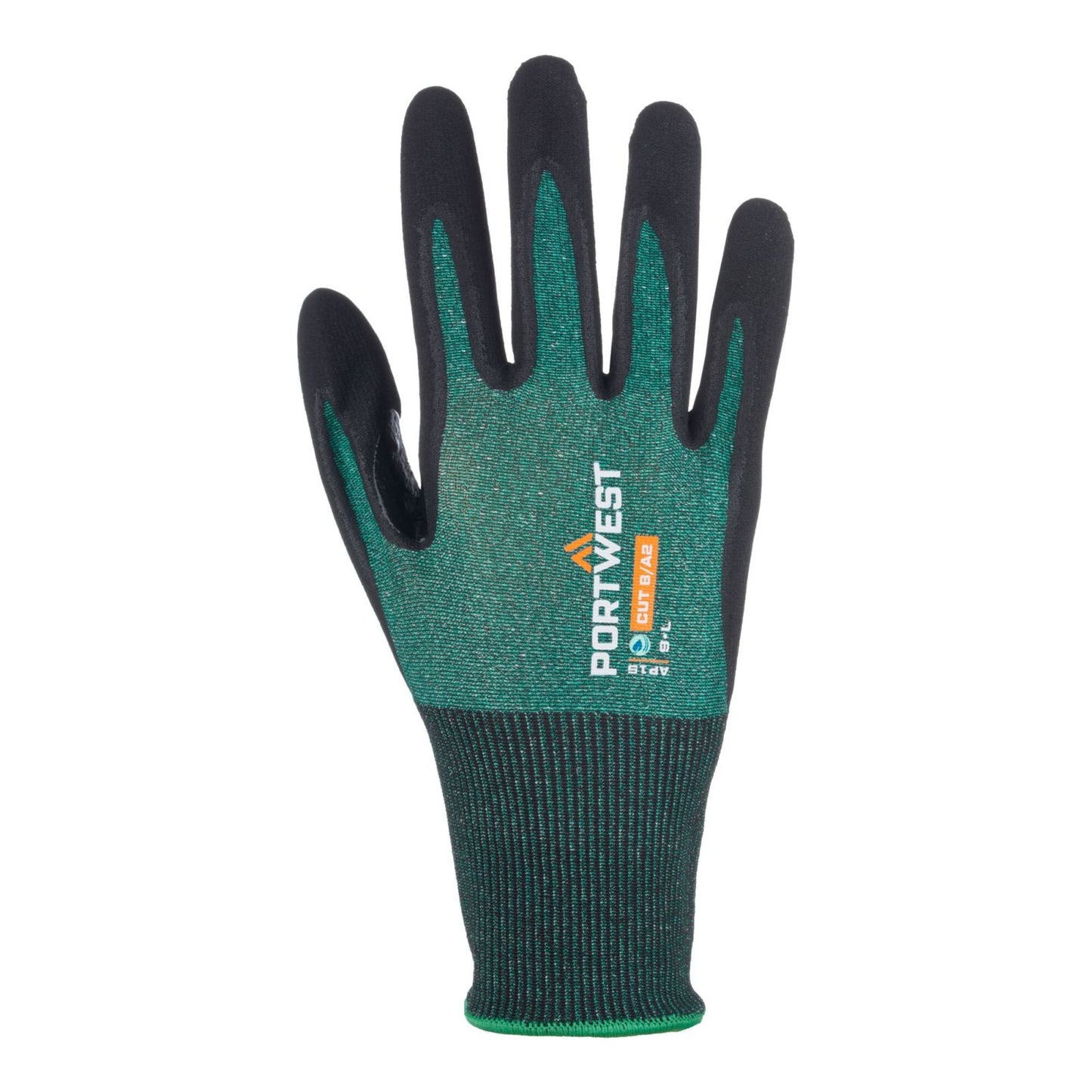 Portwest Handschoenen AP15 12pk groen-zwart(E8)