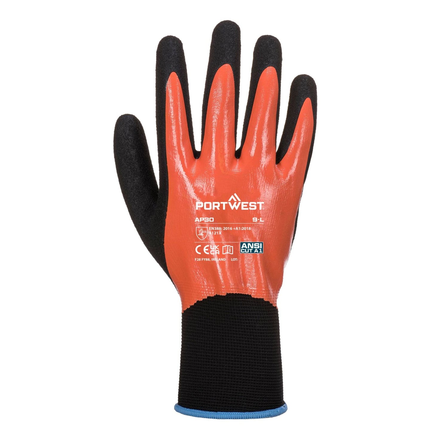 Portwest Handschoenen AP30 oranje-zwart(O8)