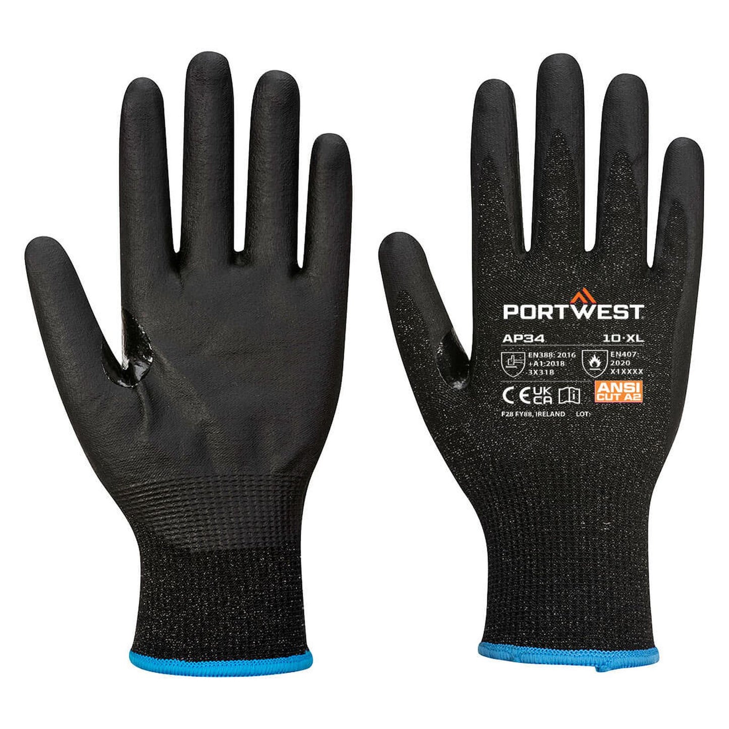 Portwest Handschoenen AP34 zwart(K8)