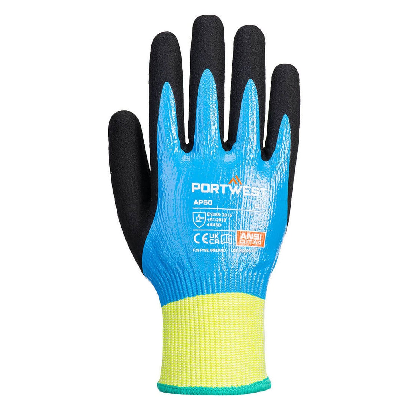 Portwest Handschoenen AP50 blauw-zwart(B8)