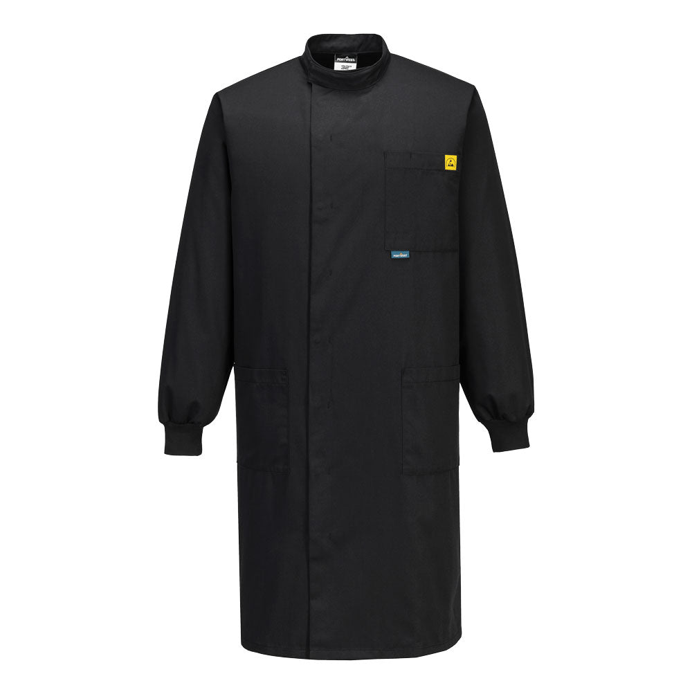 Portwest Werkkleding ESD-beschermende kleding Labjas AS15 howie antistatisch ESD dames zwart(BK)