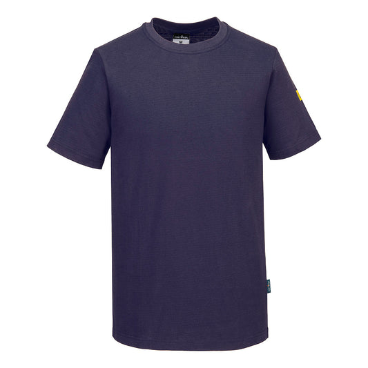 Portwest Werkkleding ESD-beschermende kleding T-Shirt AS20 antistatisch ESD marineblauw(NV)