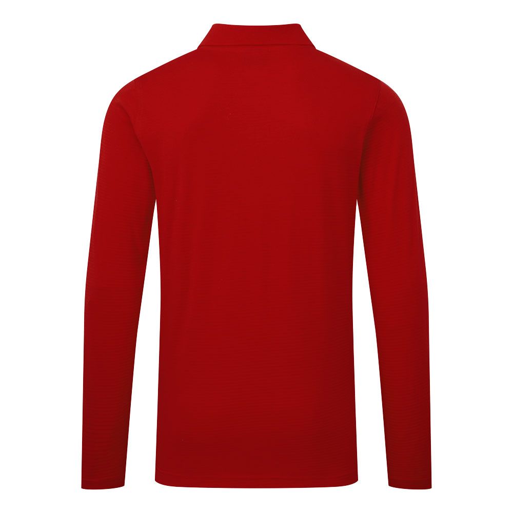 Portwest ESD Werkkleding Poloshirt AS23 lange mouw anti-statisch ESD Polo diep rood(DR)