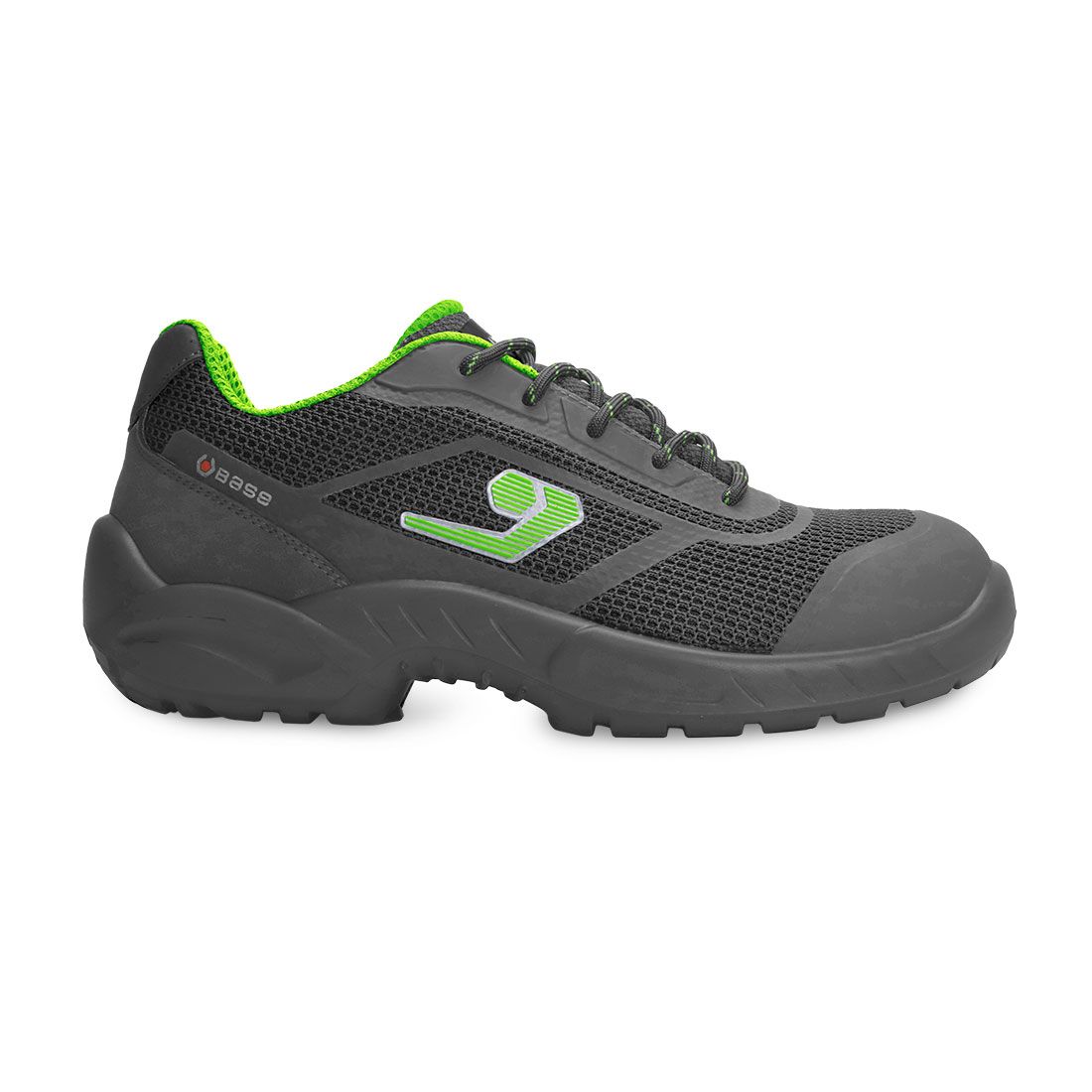 Base Smart Base Veiligheidsschoenen B0134B Euston S1PS LG SC FO SR grijs-groen(GG)