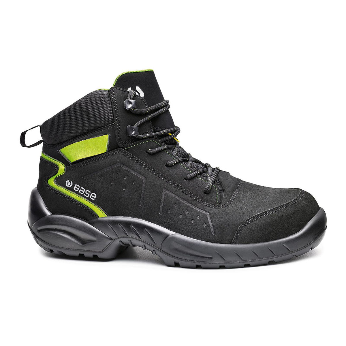 Base Smart Schoenen B0177E Chester Top Esd zwart-groen(BGN)