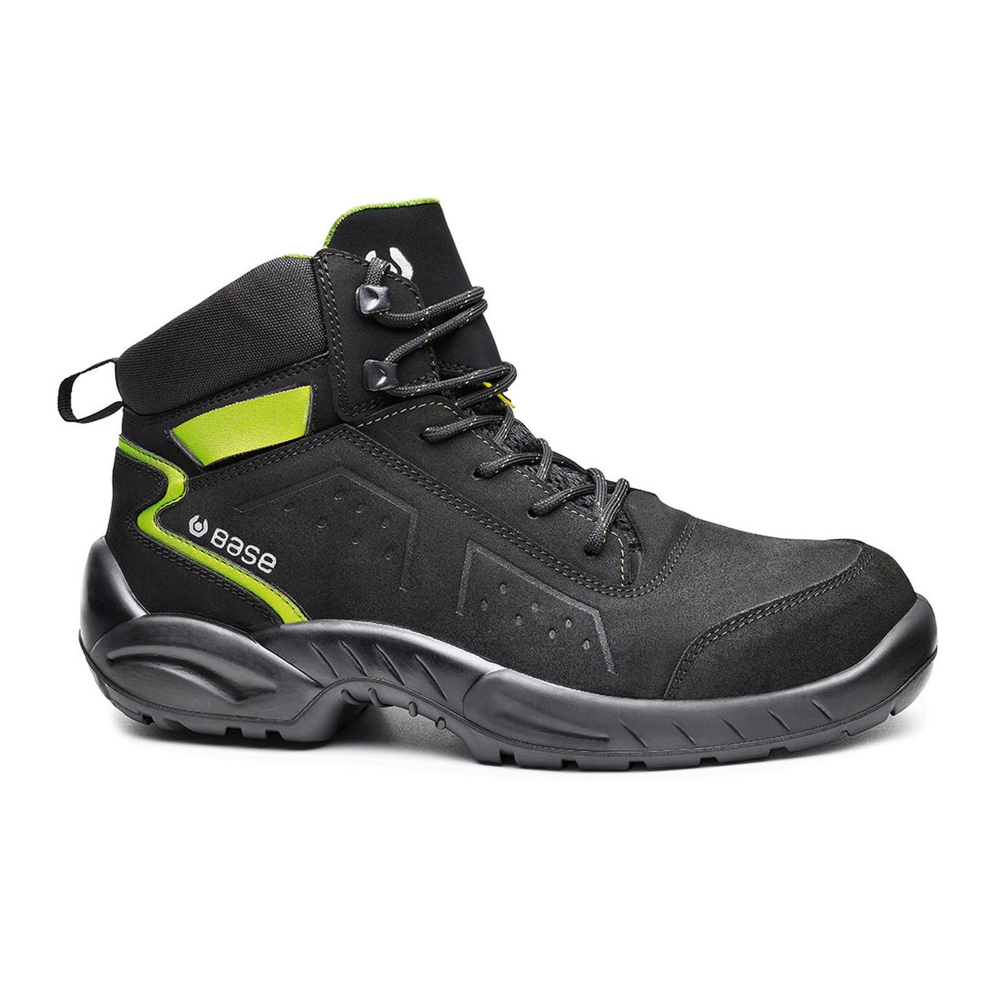 Base Smart Schoenen B0177E Chester Top Esd zwart-groen(BGN)