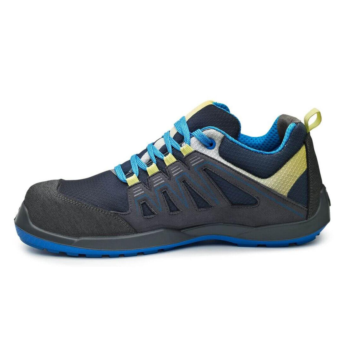 Base Record Schoenen B0657 Paddle marineblauw-geel(NY)