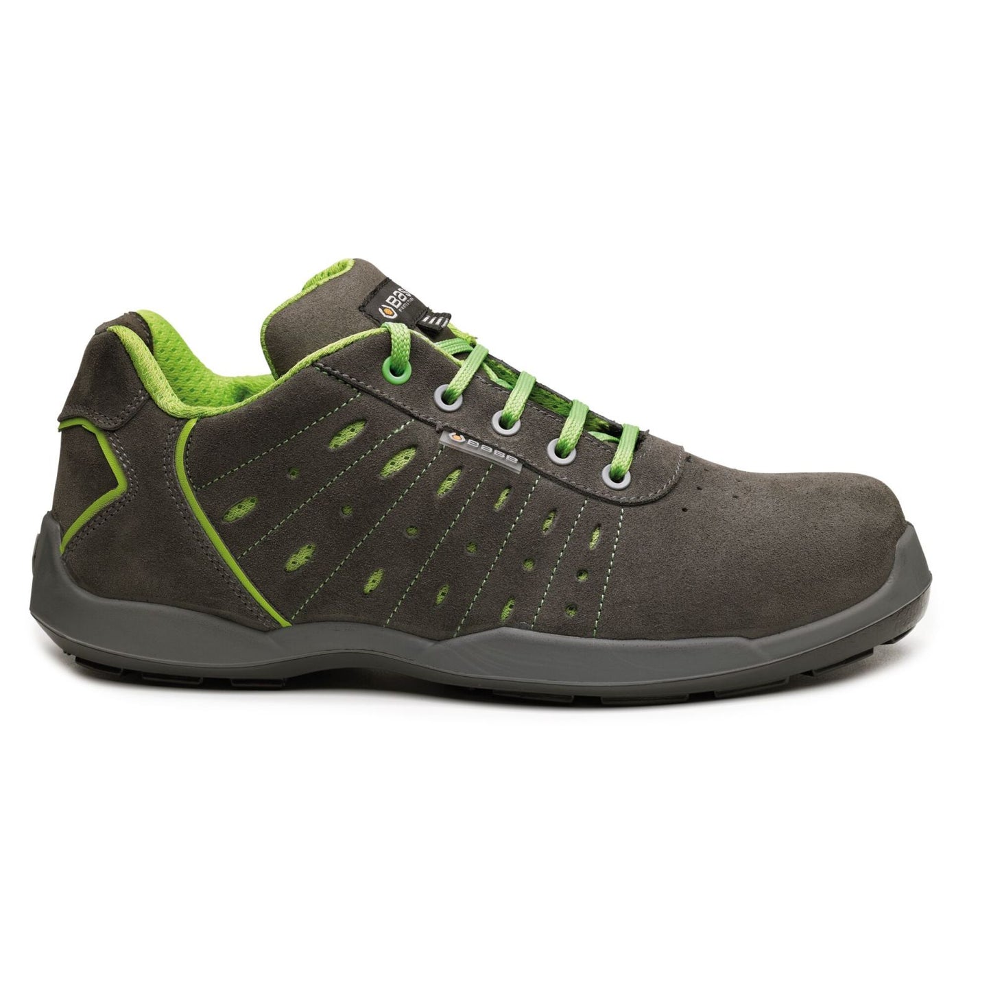 Base Record Schoenen B0671 Ace grijs-limoengroen(GL)