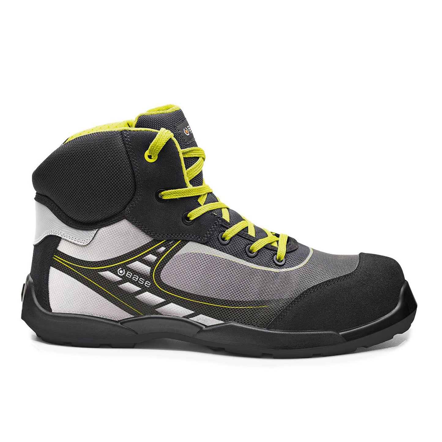 Base Record Schoenen B0678 Tennis Top zwart-geel(BK)