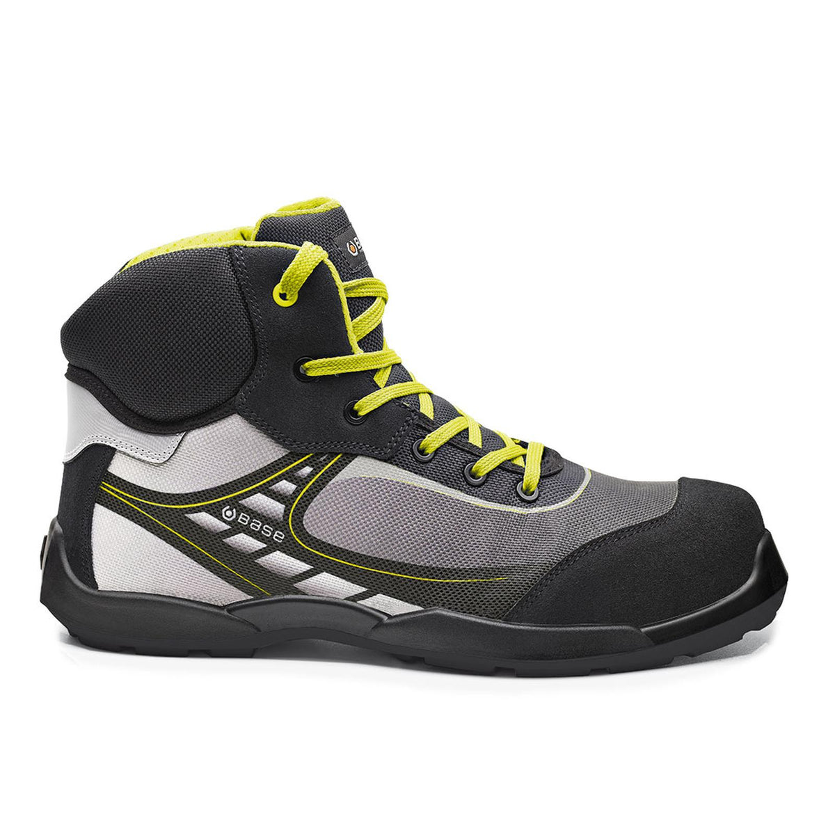 Base Record Schoenen B0678 Tennis Top zwart-geel(BK)