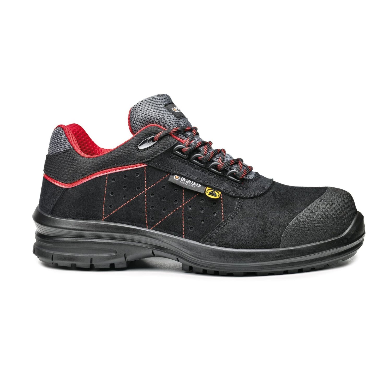 Base Smart Schoenen B0953 Cursa zwart-rood(BK)