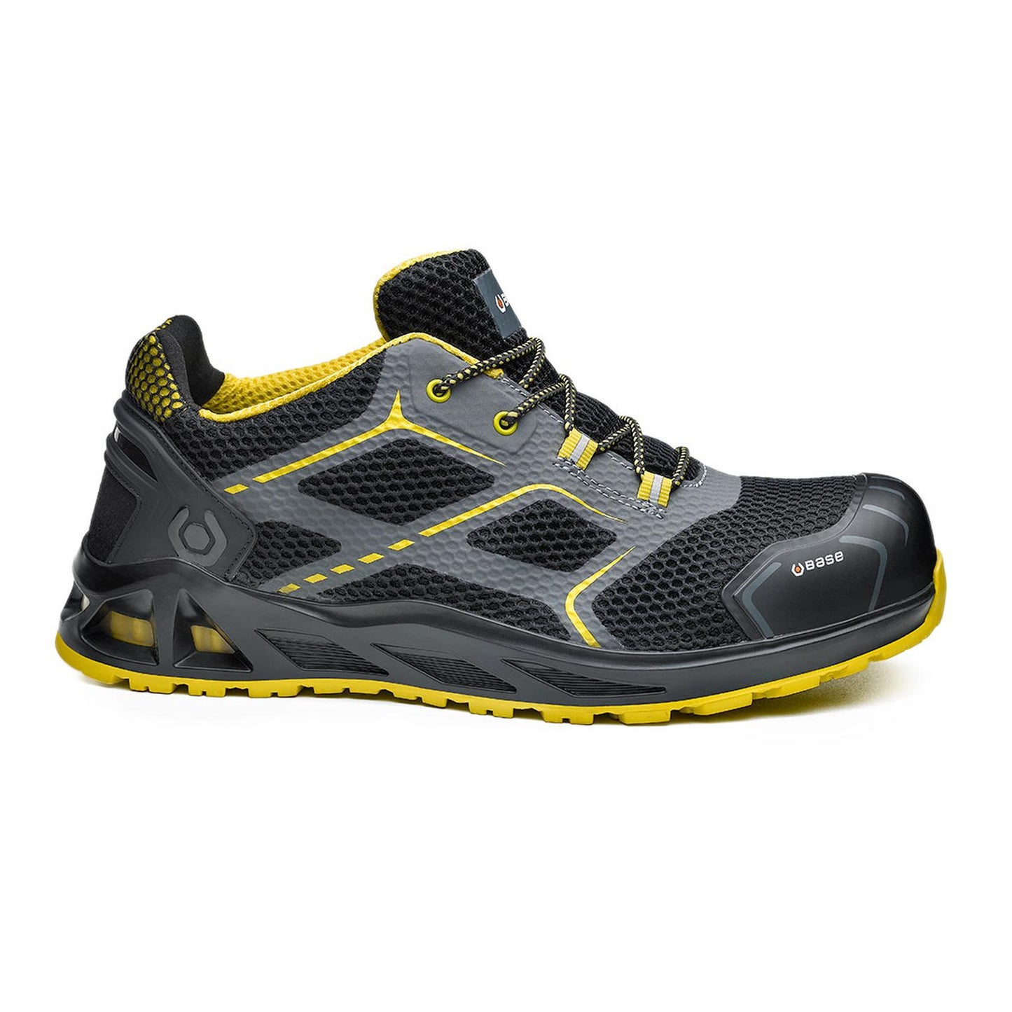 Base Kaptiv Schoenen B1004 K-Speed zwart-geel(BK)